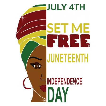 Juneteenth Set Me Free Printable PU Iron On Designs